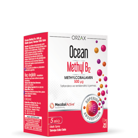 OCEAN METHYL B12 500 µg 5 ml,1000µg ,10ml - Vitaminler